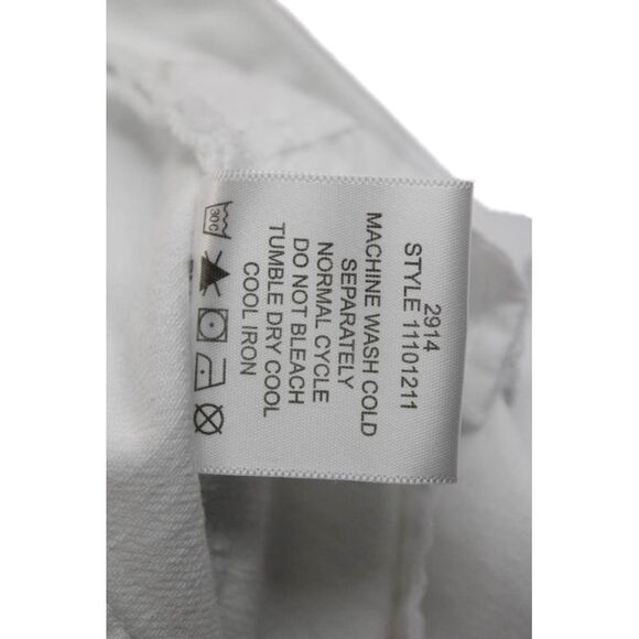 Tory Burch Womens Zipper Fly High Rise Cropped Jeans White Denim Size 29 - Picture 5 of 6